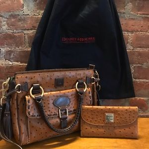 Dooney and Bourke Spotted Leather Purse AND Wallet